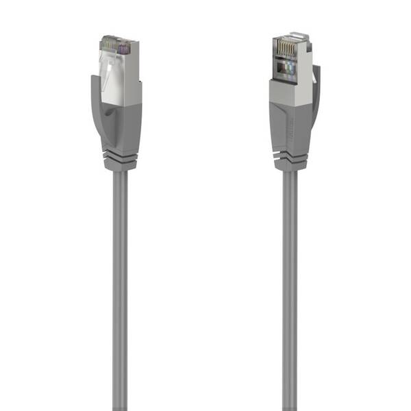 Kabel Hama síťový (RJ45), Cat5e, 10m, stíněný šedý

