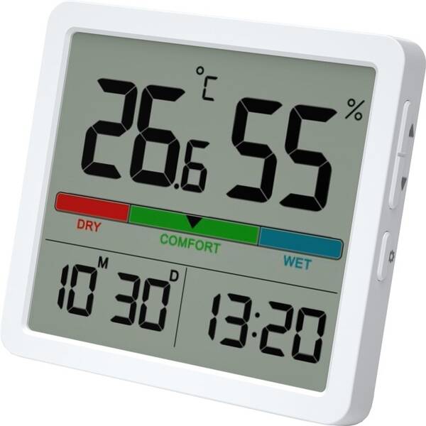 Teploměr WG MiniMeteo, vlhkoměr bílá

