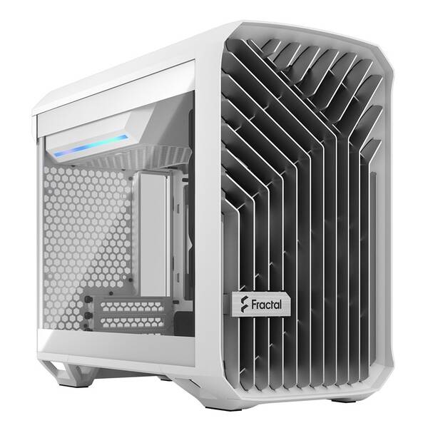 Case FRACTAL DESIGN Torrent Nano Tempered Glass Clear Tint bílá barva
