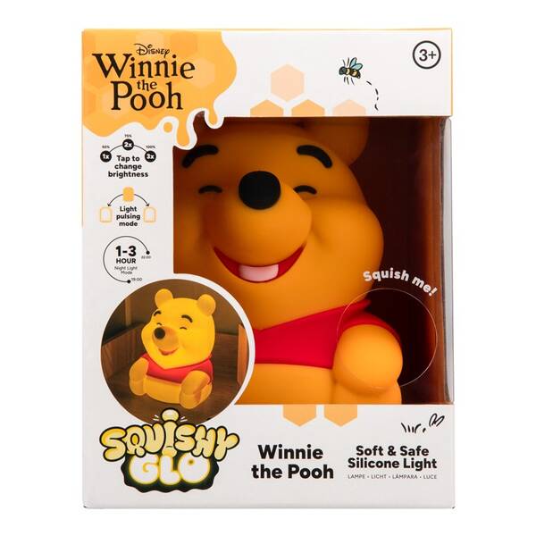 Dekorativní LED Paladone Pooh světlo SquishyGlo silikonové vícebarevné

