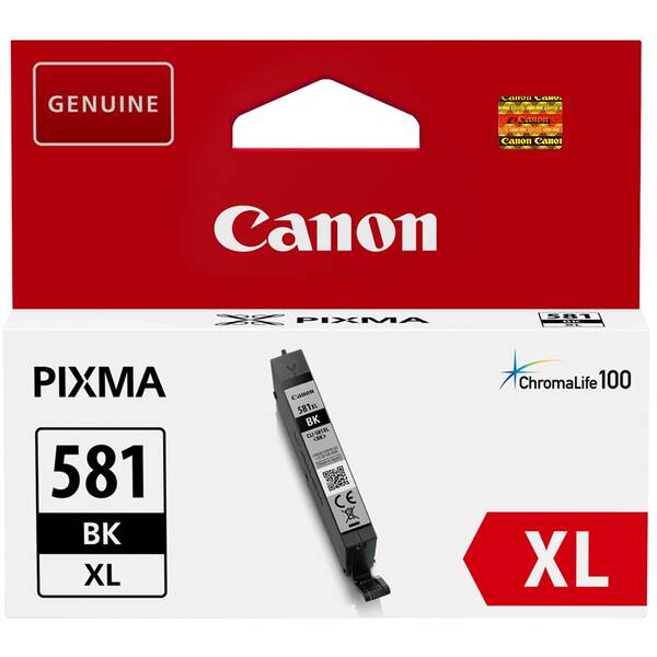 Inkoustová náplň Canon CLI-581XL BK, 520 stran černá

