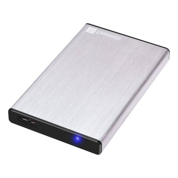 Box na HDD Connect IT CI-1045, 2,5" SATA, USB 3.0 stříbrný

