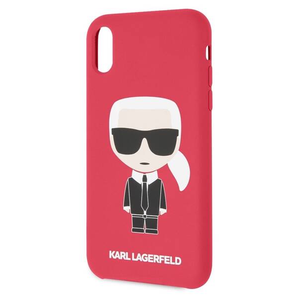 Kryt na mobil Karl Lagerfeld Full Body Iconic na Apple iPhone XR červený

