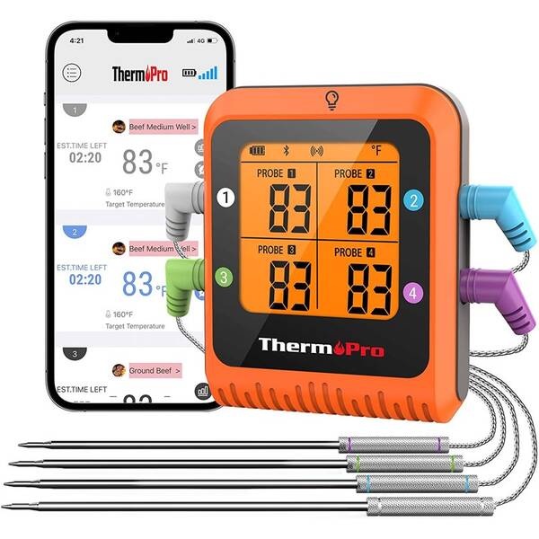 Teploměr do masa ThermoPro TP-930 oranžový

