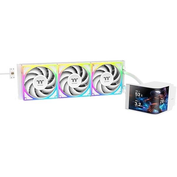 Vodní chladič Thermaltake MAGCurve 360 Ultra Snow Edition ARGB bílý

