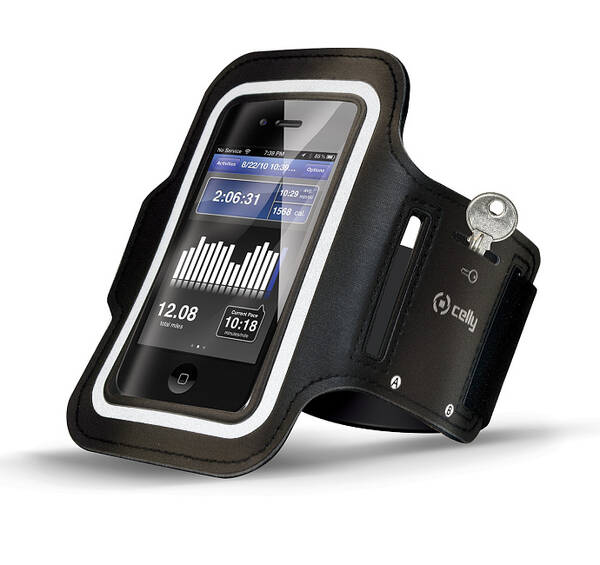 Pouzdro na mobil sportovní Celly Armband XXL černé

