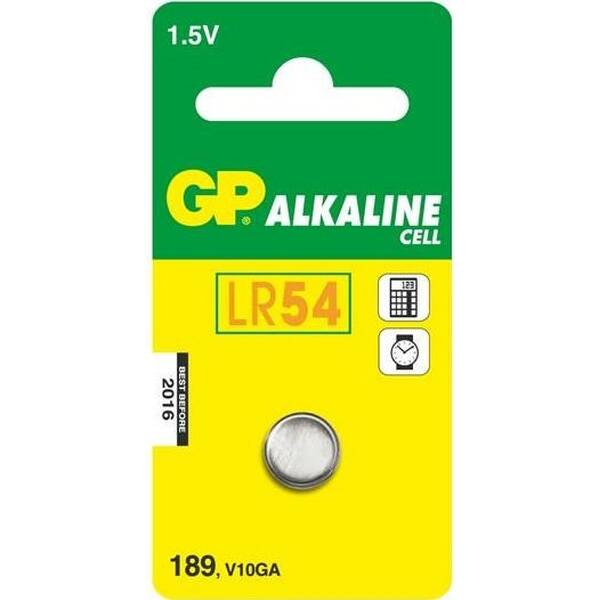Baterie alkalická GP 189F (LR54), 10 ks 

