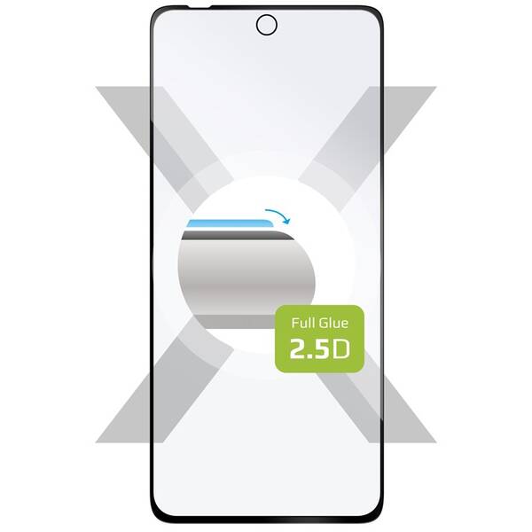 Tvrzené sklo FIXED Full-Cover na Motorola Moto G72 černé

