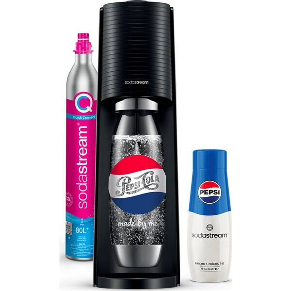 Výrobník sodové vody SodaStream Terra Black PEPSI Megapack černý

