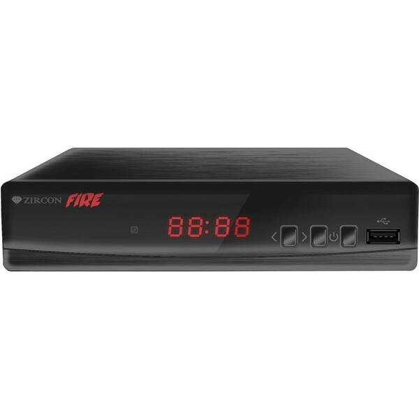 Set-top box Zircon FIRE s DVB-T2 s HEVC (H.265) černý

