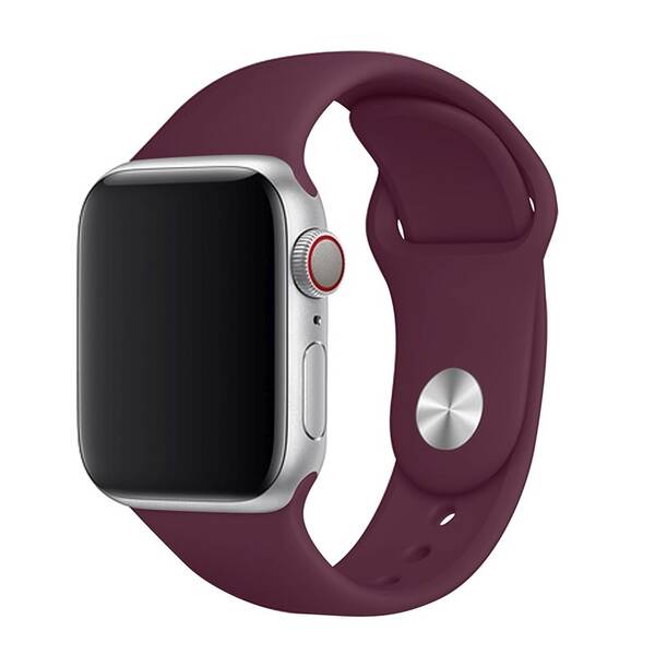 Řemínek FIXED Silicone Strap na Apple Watch 38/40/41 mm - vínově červený 

