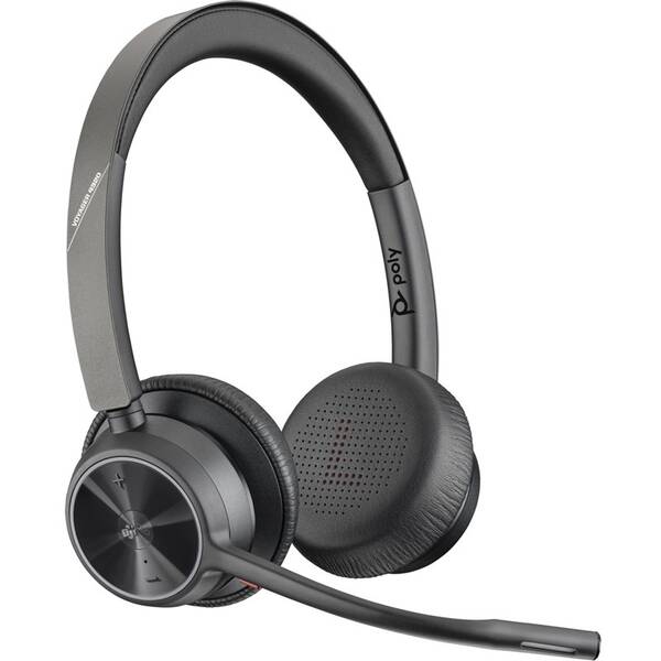 Headset HP Poly Voyager 4320 MS Teams, BT700 USB-A adaptér, stereo černý


