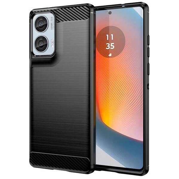 Kryt na mobil WG Carbon Motorola Moto G85 5G černý

