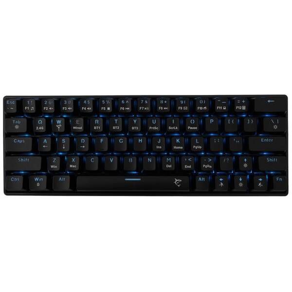 Klávesnice White Shark KAIKEN, US layout, Red Switch černá barva
