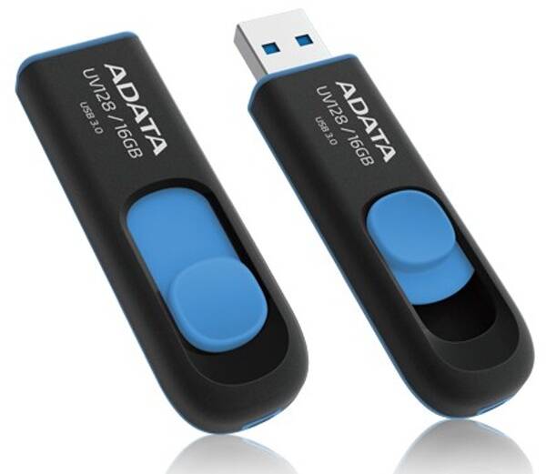 USB Flash ADATA UV128 16GB černý/modrý

