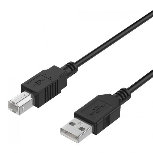 Kabel WG USB/USB-B, 1,5m černý

