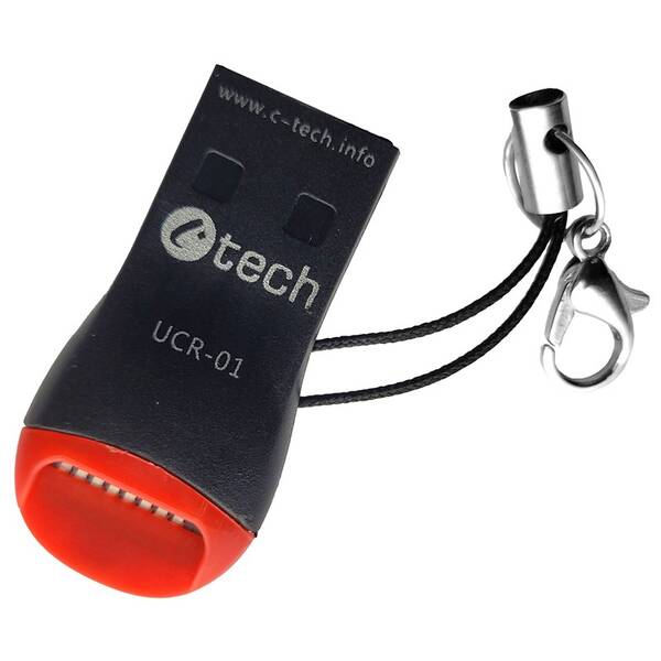 Čtečka paměťových karet C-Tech UCR-01, USB 2.0, micro SD 

