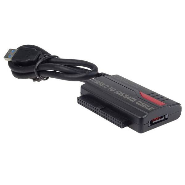 Adaptér PremiumCord USB 3.0 - SATA adaptér s kabelem, napájecí adaptér 

