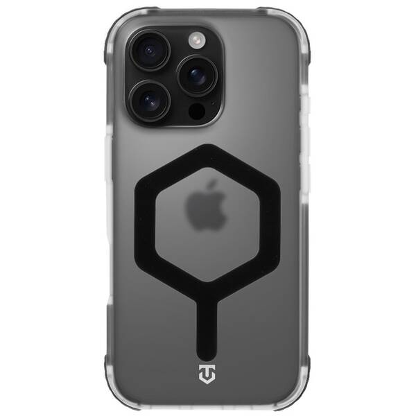 Kryt na mobil Tactical MagForce Hexagon na Apple iPhone 16 Pro černý/průhledný

