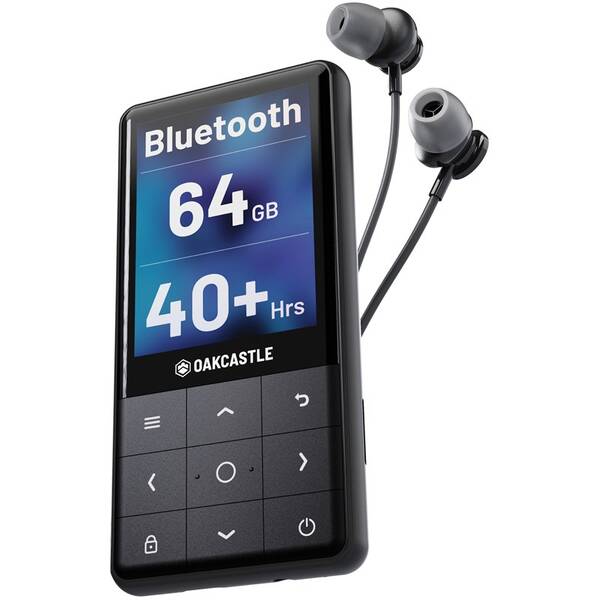 MP3 přehrávač Majority MP300 64GB černý

