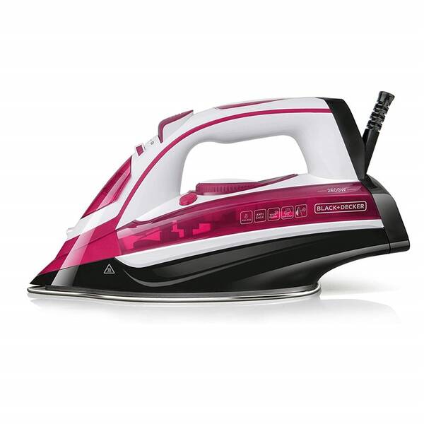 Žehlička Black+Decker BXIR2602E bílá/růžová

