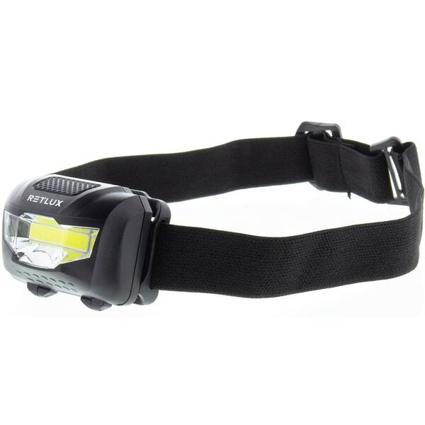 Čelovka RETLUX RPL 59, 3W COB 3x AAA 

