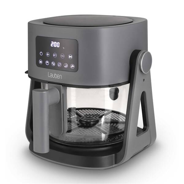 Fritéza horkovzdušná Lauben Glass&Grill Air Fryer 3in1 5500BG šedá

