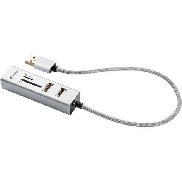 Čtečka paměťových karet YENKEE YHC 101SR USB COMBO HUB 

