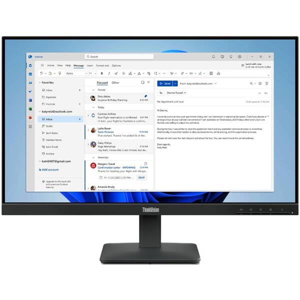 Monitor Lenovo ThinkVision S24-4e černý

