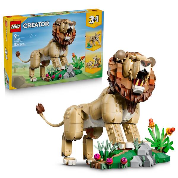 Stavebnice LEGO® Creator 3 v 1 31386 Divoká zvířata: Majestátní lev 

