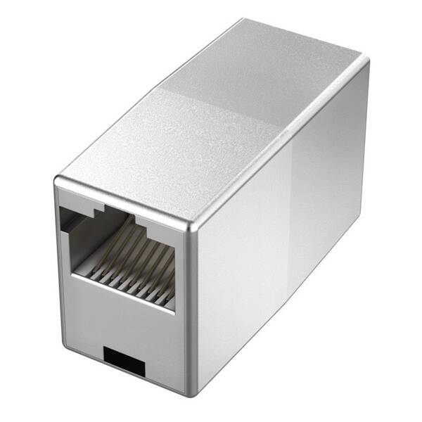 Spojka Hama RJ45 (F)/RJ45 (F) stříbrná

