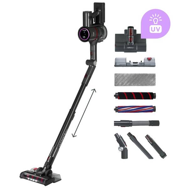 Tyčový vysavač Concept VP6250 Ultimate Pro 25,9 V, 4 v 1 černý

