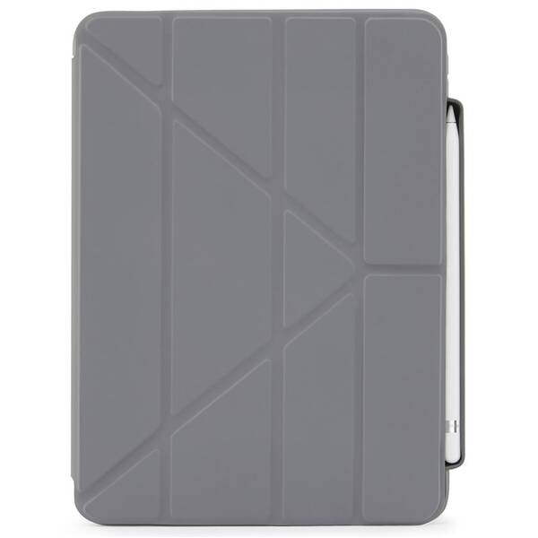 Pouzdro na tablet Pipetto Origami Pencil na Apple iPad 10.9" (2022) šedé

