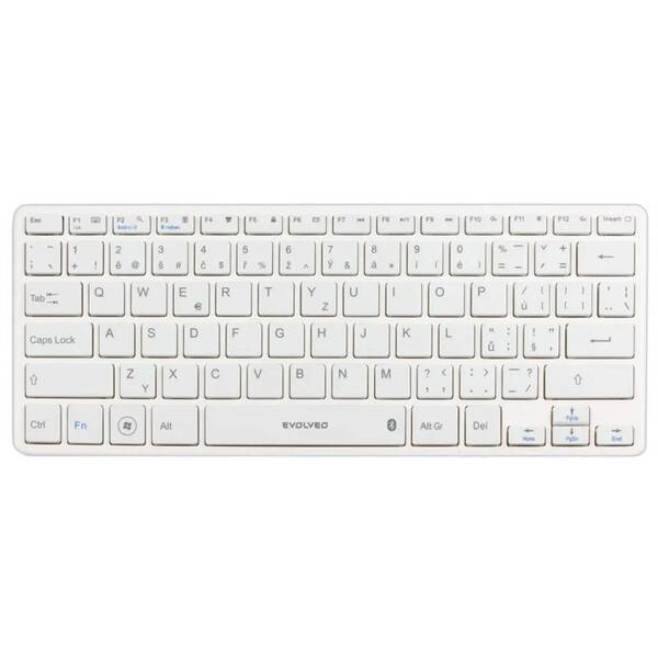 Klávesnice Evolveo WK29W Bluetooth, CZ bílá

