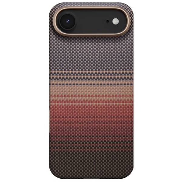 Kryt na mobil Pitaka Ultra-Slim Sunset na Apple iPhone Air hnědý/oranžový

