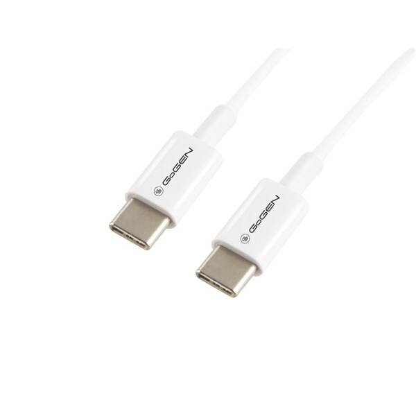 Kabel GoGEN USB-C / USB-C, 1m bílý

