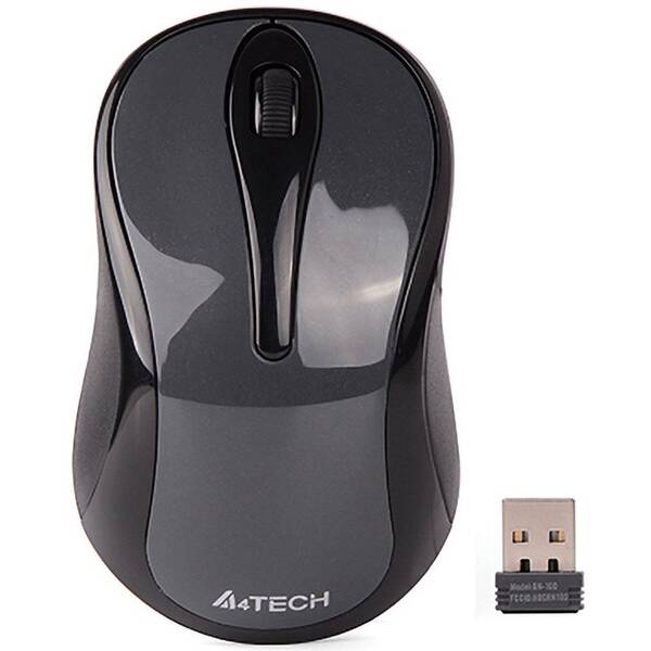 Myš A4Tech G3-280N, V-Track, 1200 DPI, 2,4GHz šedá

