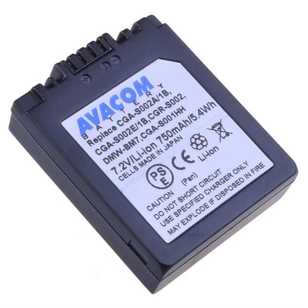 Baterie Avacom Panasonic CGA-S002/DMW-BM7 Li-ion 7,2V 750mAh 

