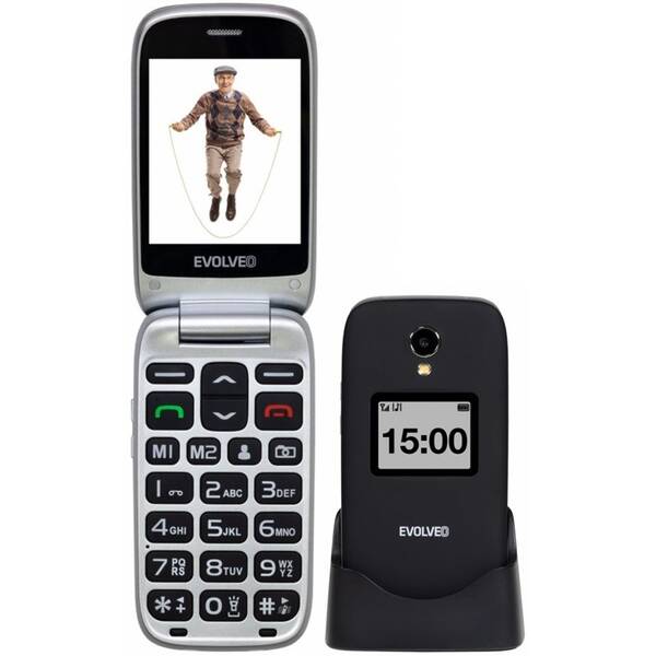 Mobilní telefon Evolveo EasyPhone FP černý

