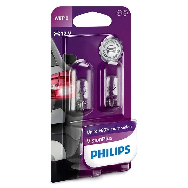 Autožárovka Philips VisionPlus WBT10 (2 ks) 

