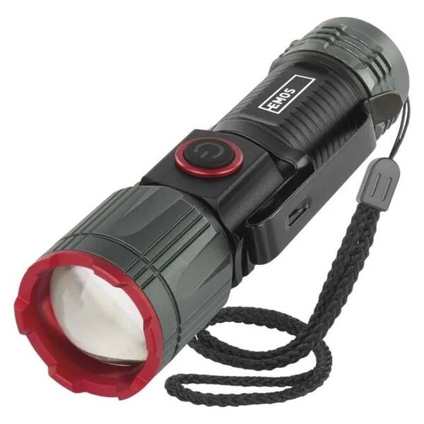 Svítilna EMOS LED NABÍJECÍ KOV. SMALL 300lm, 700 mAh černá/kovová


