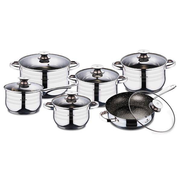 Sada hrnců Blaumann Jumbo Gourmet line BL-3167, 12 ks nerez

