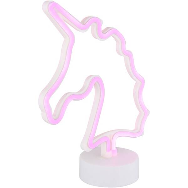 Stolní LED lampička GLOBO neon Unicorn II bílá

