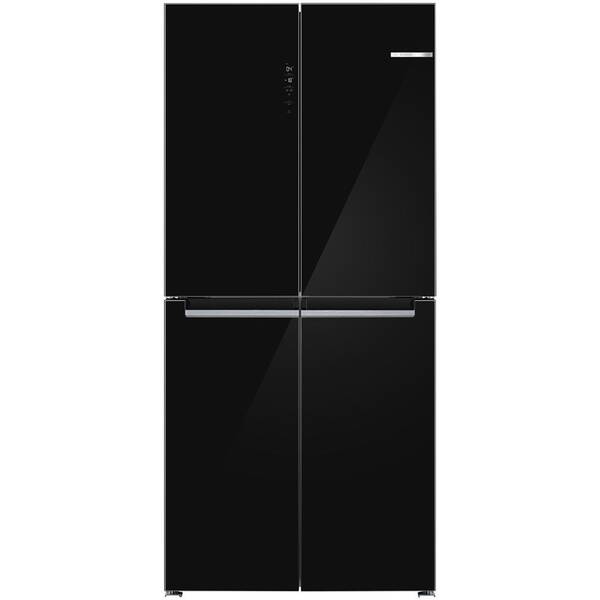 Americká lednice Bosch KMC85LBEA černá/sklo

