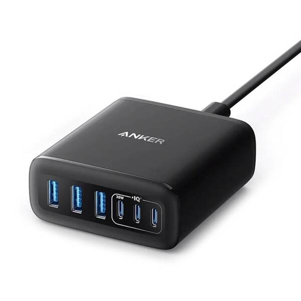 Nabíječka do sítě Anker 112W 3xUSB-C/3xUSB-A černá

