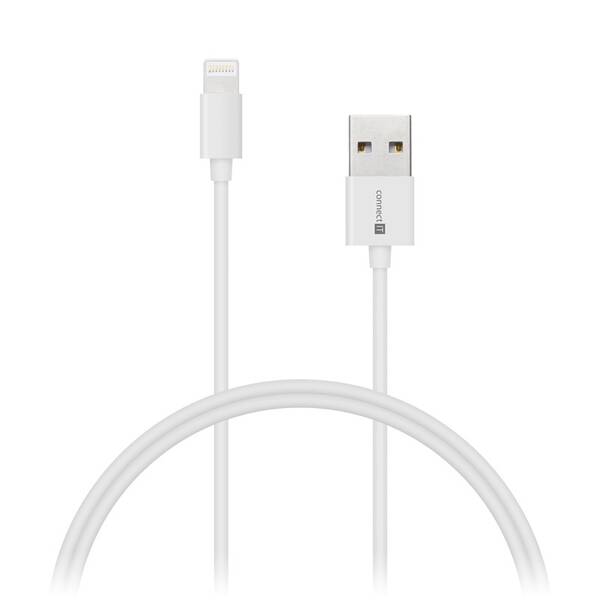 Kabel Connect IT Wirez USB/Lightning, 1m bílý

