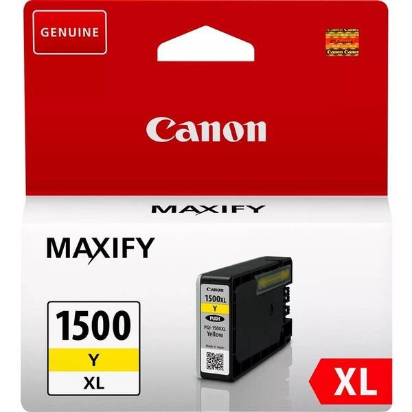 Inkoustová náplň Canon PGI-1500XL, 935 stran žlutá

