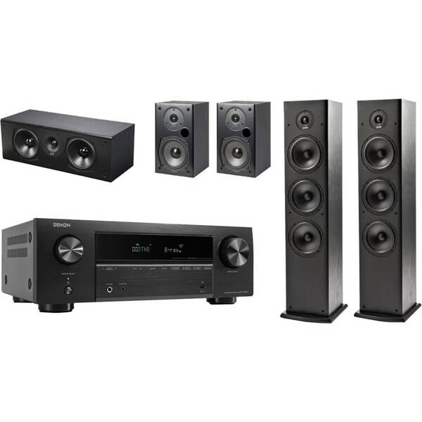 AV Receiver Denon AVR-X580BT+ repro Polk T15, T30, T50 černý

