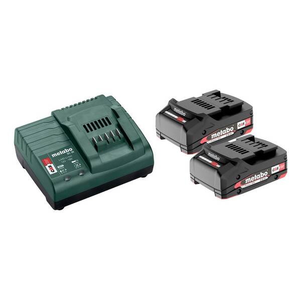 Set baterie a nabíječky Metabo Basic set 2x2,0 Ah 685161000 

