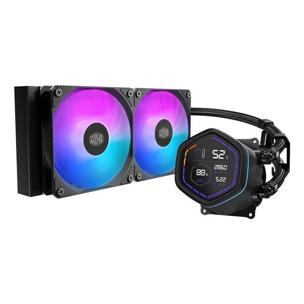 Vodní chladič Cooler Master MasterLiquid Core Nex Digital 240 Black ARGB černý

